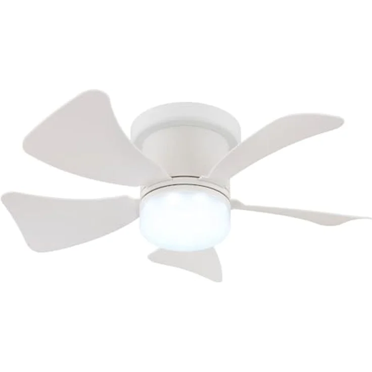 GLOBO Deckenventilator mit LED-Beleuchtung, Fernbedienung, Timer & CCT-Funktion, 10W 750lm, warmweiß-kaltweiß, weiß, D 40,6 cm – Bild 4