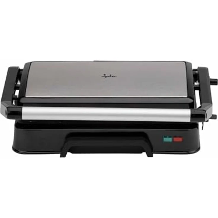 JATA JEGR1124 Elektrogrill, 1000 W mit geriffelten antihaftbeschichteten Platten, 23 x 14,5 cm, Kippdeckel und 180° Öffnung – Bild 3