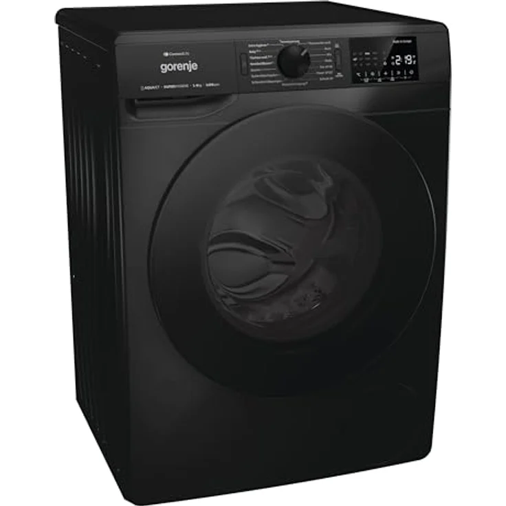 Gorenje WPNEI94A1DTSB, Waschmaschine mit Dampffunktion, 9 kg, 1400 U/min, WLAN-Steuerung, Hygiene-Programm, Kindersicherung, Schwarz – Bild 5