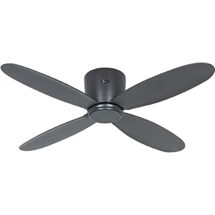 CasaFan Deckenventilator 311284W ECO Flach II, 112 cm, Schwarz, WLAN - DC-Motor, Fernbedienung, Timerfunktion – Bild 1
