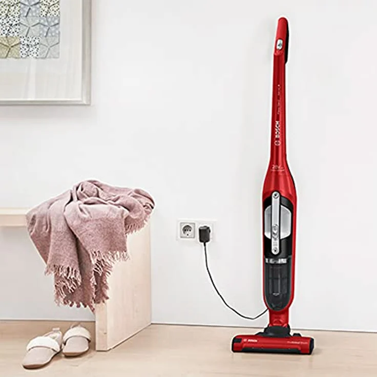 Bosch BBH3ZOO28 Flexxo Serie 4 Handstaubsauger, 55 min Akkubetrieb, 2 Saugmodi, rot – Bild 6