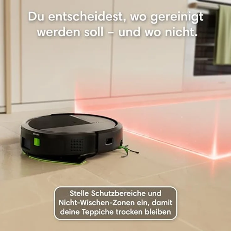 iRobot Roboter Staubsauger Combo 115+, 2-in-1 mit 15.000 Pa Saugkraft und automatischer Entleerung, schwarz – Bild 7