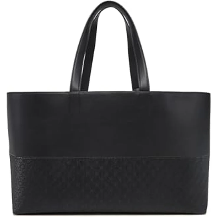 Calvin Klein Shopper CK MIXMEDIA SHOPPER_MONO, Umhängetasche groß, Damen Schultertasche in schwarz – Bild 3
