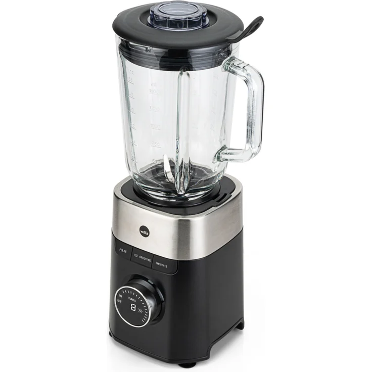 Wilfa Fusion 1000, Standmixer mit 1000 Watt, 1,5-Liter-Behälter, Pulsfunktion und einstellbarer Geschwindigkeit, Schwarz