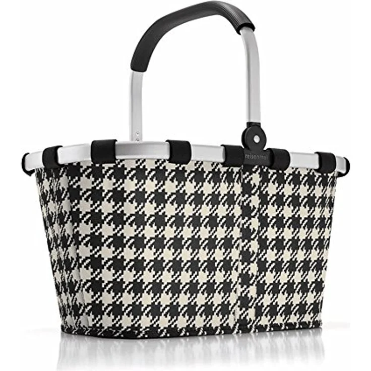 reisenthel carrybag Fifties Black, stabiler Einkaufskorb mit 22 l Volumen, wasserabweisendem Material und praktischer Innentasche – Bild 1