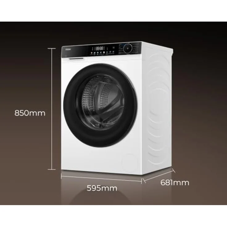 Haier HW140-BP14657U1 Waschmaschine 14kg, Smart Dual Spray, AI Power Motor, Refresh Dampf-Funktion, Weiss – Bild 9