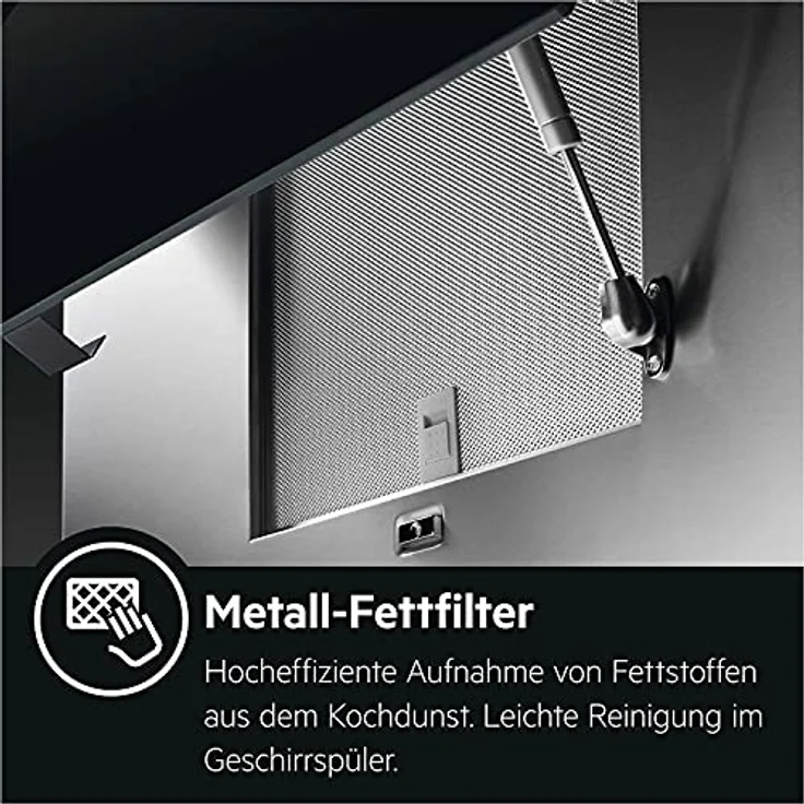 AEG DVE5961HB Kopffreihaube, Wandmontage, Gebläsestufen 3, Breite 90 cm, schwarz – Bild 10