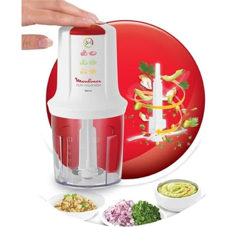 Moulinex Zerkleinerer Fleischwolf Moulinex 500 W, Weiß, 500 W – Bild 10