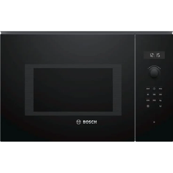 Bosch BFL554MB0 Mikrowelle, Einbaugerät, 25 Liter Garraum, 900 Watt, Memoryfunktion, Gewichtsautomatik, 7 Automatik-Programme, schwarz – Bild 2