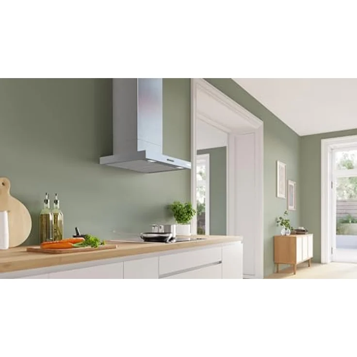 Bosch Serie 4 DWB65CC30, Wandesse 60 cm, Kondensatormotor, Metall-Optik, 3 Leistungsstufen, spülmaschinengeeignete Metallfettfilter – Bild 2