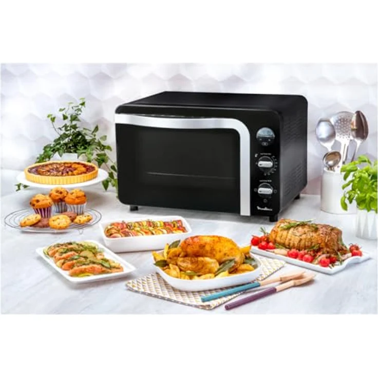 Moulinex OX283810, freistehender Minibackofen mit 39l Garraum und Heißluftfunktion, schwarz – Bild 4