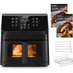 Cosori P653 Premium II Plus Chef Edition, Heißluftfritteuse mit 12 voreingestellten Programmen, 6,2 Liter Kapazität und 360°-Luftzirkulation