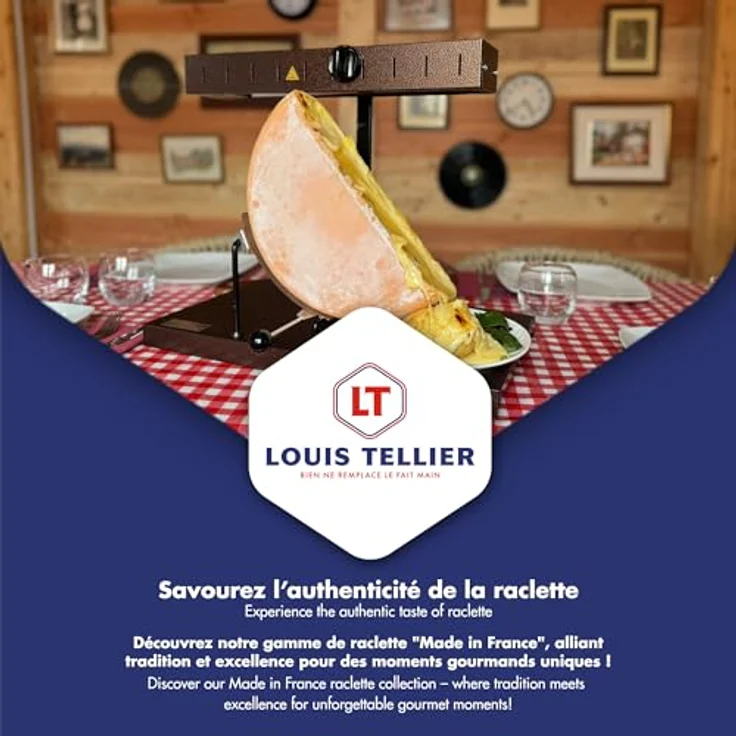 Louis Tellier ? Raclette Alpage Signature Basalt ? Größe passend für jede Portion von Schleifscheiben ? 6 bis 8 Personen ? beheizbare Rampe höhenverstellbar ? Sicherheitsschalter ? 230 V – Bild 8