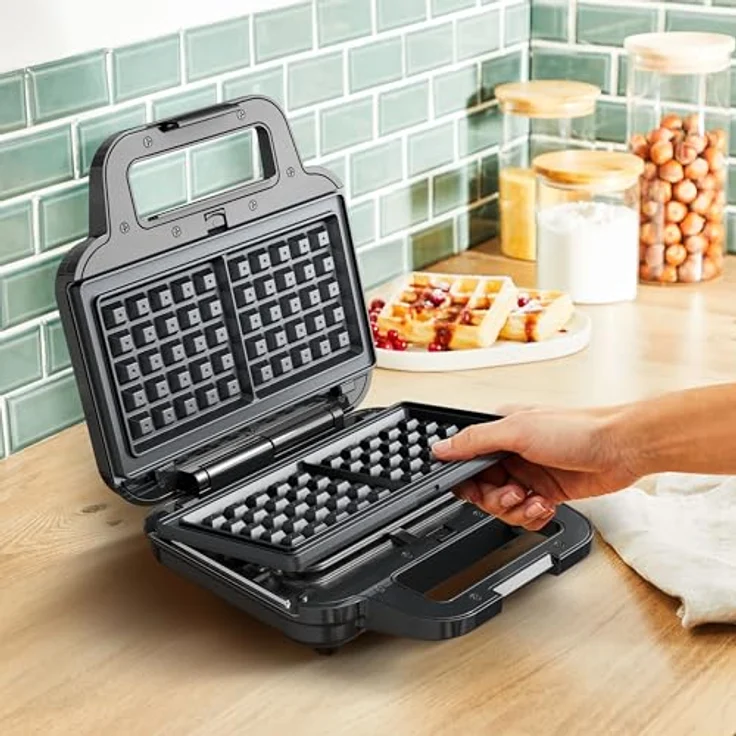 Tefal Sandwichmaker SW383D Ultracompact 3-in-1 Sandwich-Waffel-Panini Kombigerät, 700 W - Ideal für leckere Snacks, sicher und einfach zu bedienen - Preisvergleich – Bild 6