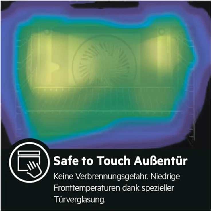 AEG BPE53506BM Einbau-Backofen, Pyrolyse Selbstreinigung, Serie 6000 Ringheißluft, LED-Touchdisplay, Edelstahl – Bild 5