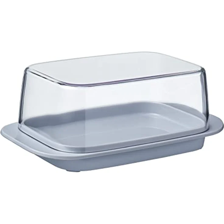 Mepal Butterdose - grey – für 250 g Butter – transparenter Deckel – passt genau in die Kühlschranktüre – spülmaschinenfest - Neue Version – Bild 1