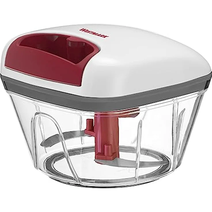 Westmark Multifunktions-Schneider mit Seilzug – hochwertiger Zerkleinerer für Zwiebeln, Salat, Gemüse oder Nüsse aller Art, manuell – 450 ml – Bild 1