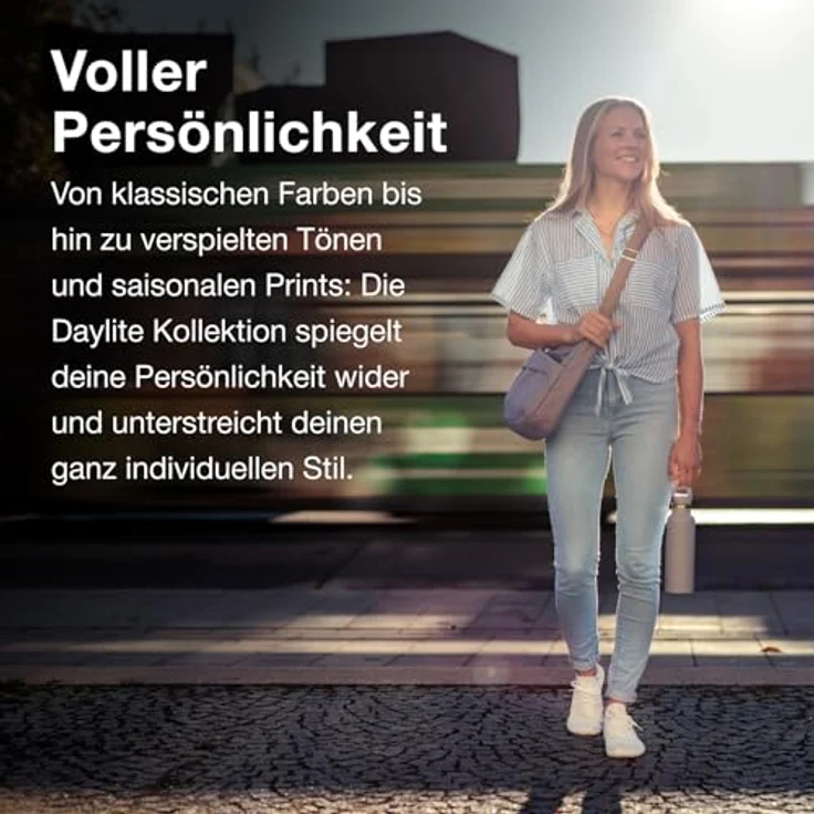 Osprey Daylite Crossbody Pouch, kompakte Handtasche mit Flaschenhalter, schwarz, aus 100 % recyceltem Stoff – Bild 5