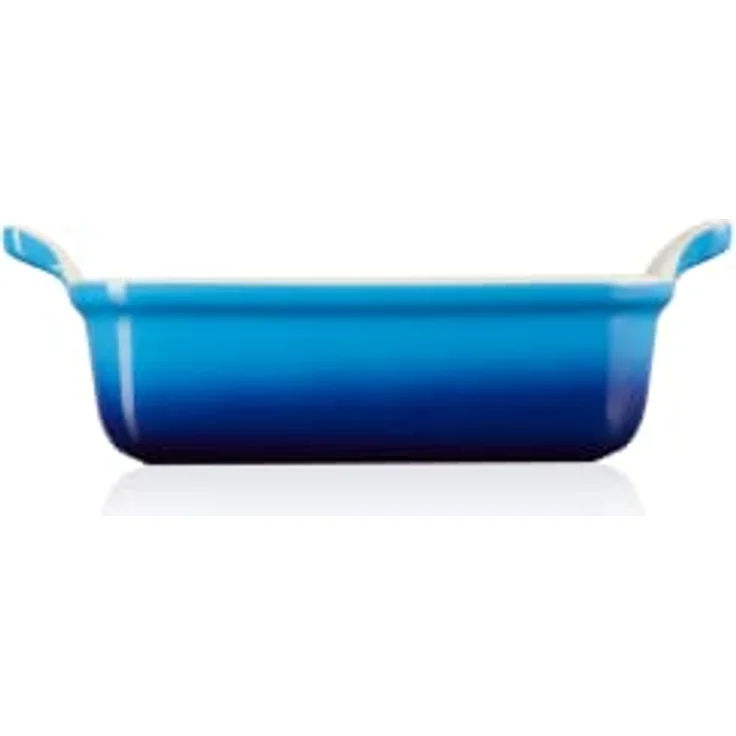 Le Creuset Rechteckige Auflaufform Tradition aus Steinzeug, 19 cm, 1.1 Liter, Azure, 71102192200001 – Bild 3