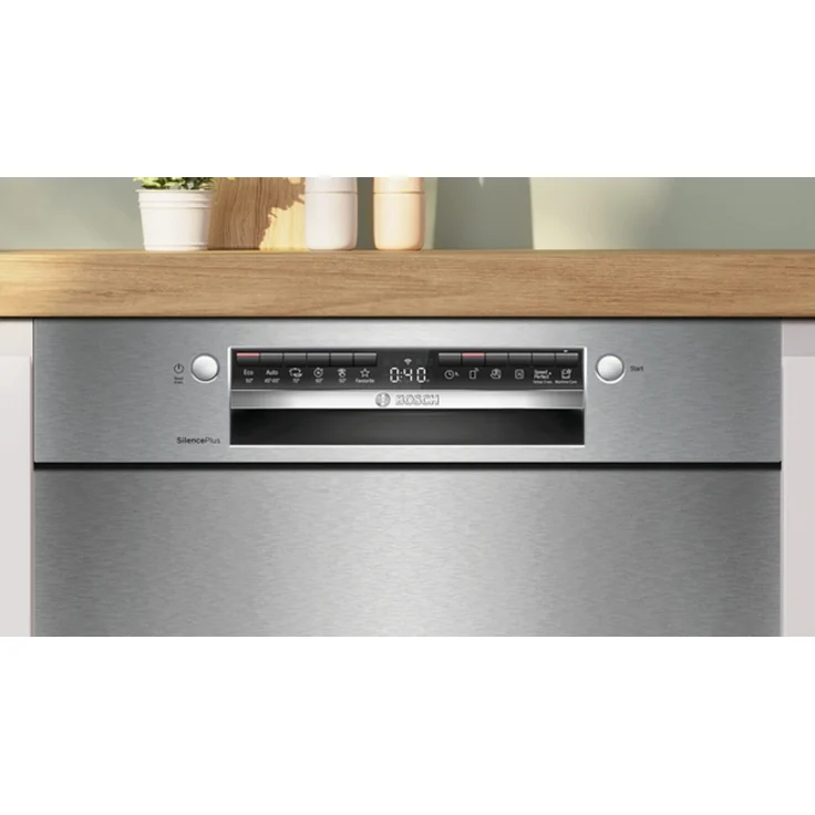 Bosch SMU4EVS08E Unterbau-Geschirrspüler, 14 Maßgedecke, 44 dB, 6 Programme, Edelstahl-Optik, Energieklasse B – Bild 3