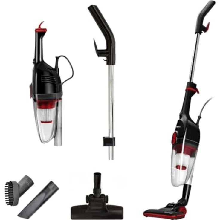 MPM MOD-39 2in1 Stiel-Staubsauger - Schwarz - Leicht - Leise - Beutellos – Bild 1