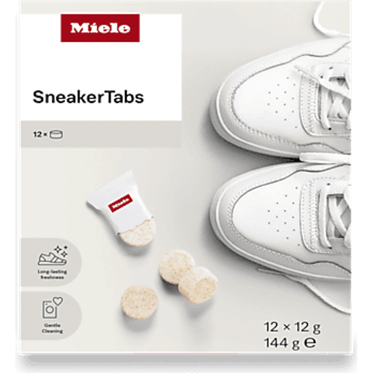 MIELE SneakerTabs Schuhwaschmittel, kraftvolle Waschmitteltabs mit Farbschutzformel für strahlend saubere Sneaker