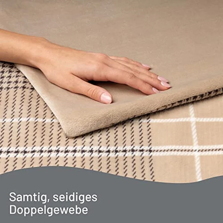 Imetec Adapto Elegance, Heizdecke, Wärmedecke, 180x140 cm, weicher Stoff, Energieeinsparung, Adapto-Technologie, schnelles Aufheizen, 6 Temperaturen, waschbar – Bild 5
