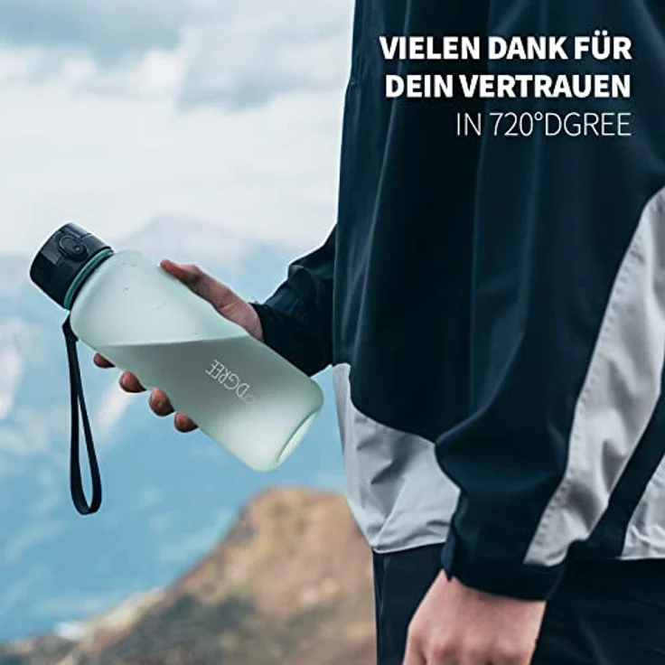 Trinkflasche Wasserflasche Fruchteinsatz 1,5L - BPA Frei uberBottle 720 DGREE ice blue – Bild 4
