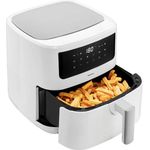 Medion® Heißluftfritteuse MD11750 P10 XL Duo, 2000 W, 6,3 L, Schüttelalarm, 9 Automatikprogramme