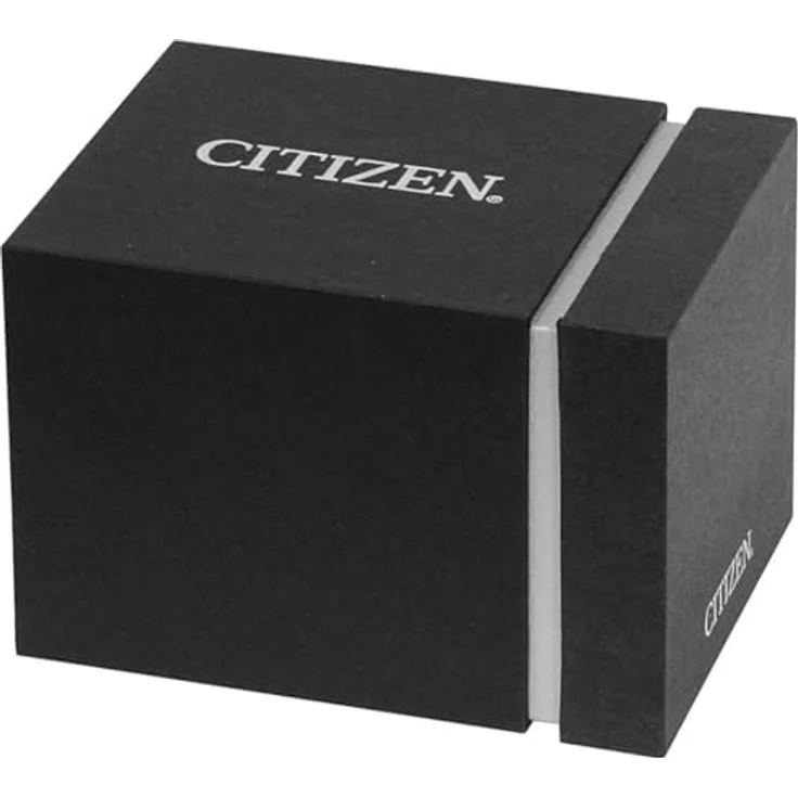 Citizen AR3120-24L Suratto, Herrenuhr 38 mm, Solar Edelstahl, blau, mit grauem Lederarmband und Saphirglas – Bild 3