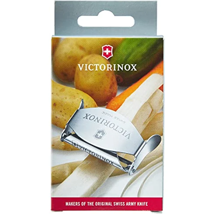 Victorinox Sparschäler, Kartoffelschäler, Kompakt, Pendelklinge, Extra Scharf, Swiss Made – Bild 3