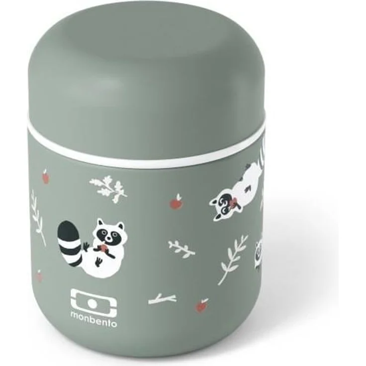 Monbento Kids Small Insulated Container MB Capsule Raccoon - Leakproof and Insulated - Small Lunch Box Keeps, Lunchbox – Bild 1