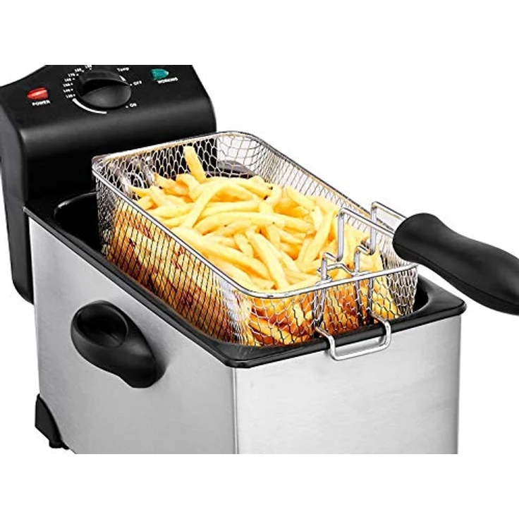 Elektrische Fritteuse 3,5L aus Stahl – Bild 4