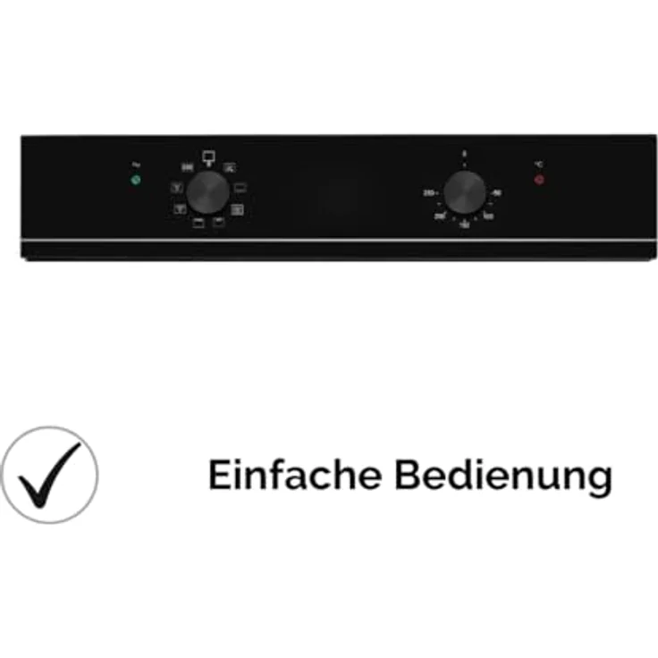 Wolkenstein Einbaubackofen WMO 70 XL 62L | 8 Backofenfunktionen | Eco & Grillfunktion | Inkl. Fettpfanne & Grillrost | Energieeffizenzklasse A – Bild 4