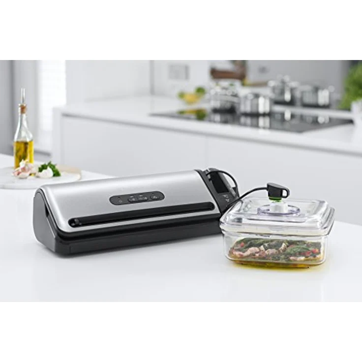 FoodSaver FFS017X Folienschweißgerät - Mariniermodus - inklusive Vakuumbeutel Starterpaket - edelstahl – Bild 12