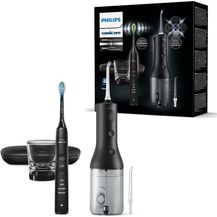 Image for Philips Sonicare kabellose Power Flosser Munddusche und DiamondClean 9000 elektrische Zahnbürste – Saubere Zähne, sauberes Zahnfleisch und Plaque-Entfernung, Schwarz (Modell HX3866/43)