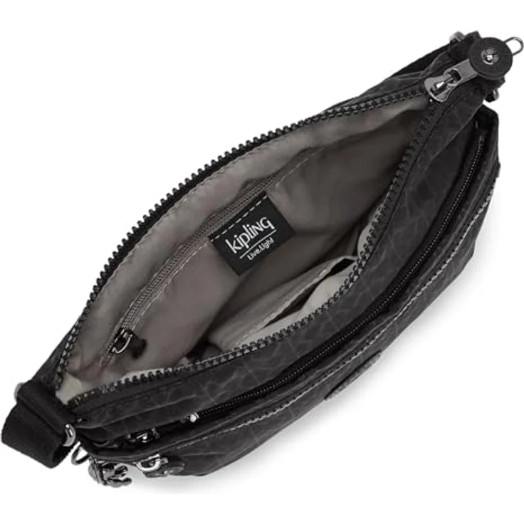 Kipling Arto Umhängetasche, 25 cm, Schwarz, aus leichtem Polyester mit Reißverschlussfach und abnehmbarem Umhängeriemen – Bild 4