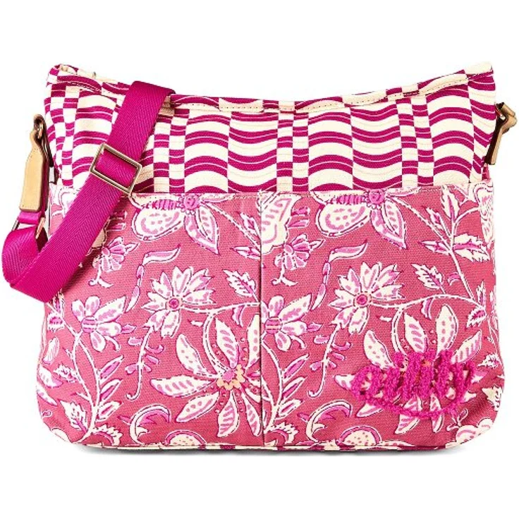 Oilily Indimarken Umhängetasche 30 cm, pink, 100% Baumwolle, 30 cm x 9 cm x 24 cm