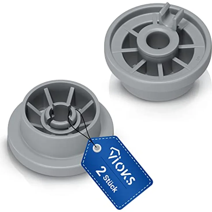 VIOKS 2Stk Korbrollen Geschirrspüler Unterkorb Ersatz für Spülmaschine Rollen Bosch 00165314 - Spülmaschinen Rollen & Bosch Siemens Ersatzteile