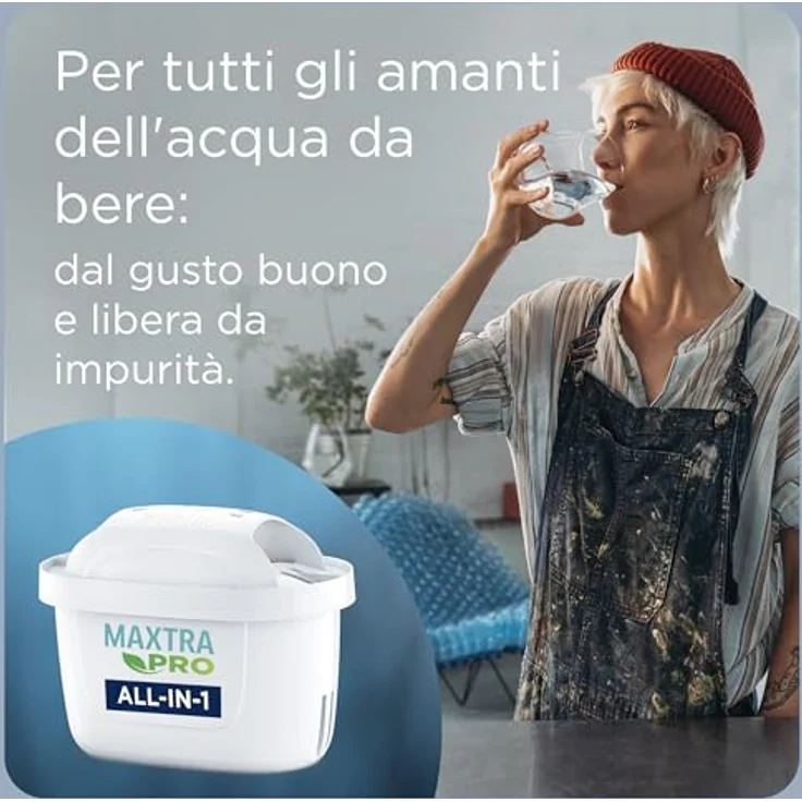BRITA Maxtra Pro All-in-1 Wasserhahnfilter, reduziert Chlor, Kalk und PFAS, kompatibel mit Wasserfilterkannen, 6 Stück Brita – Bild 2