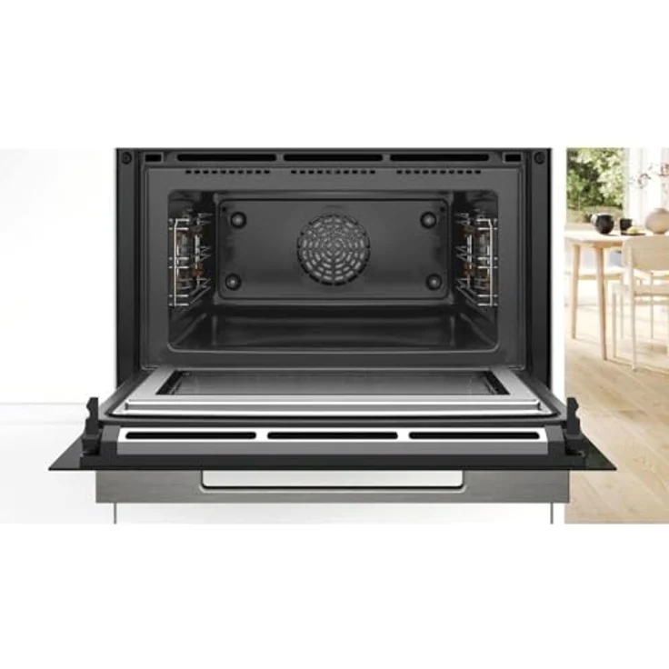 BOSCH Einbau-Mikrowelle CMG7241B1, Grill, Heißluft, Ober-/Unterhitze, 45 l, Schwarz – Bild 5