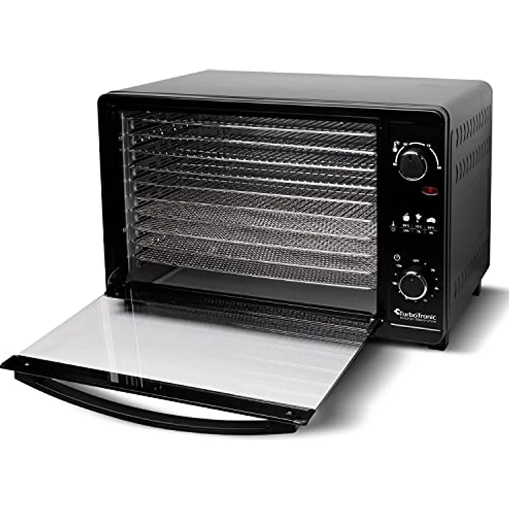TurboTronic TurboWave BIO Dörrgerät, 9 Ebenen, 650 Watt, schwarz, Metall – Bild 7