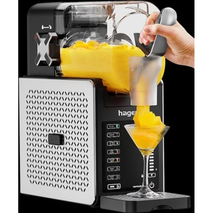 Hagenuk Slush Eismaschine SIM-200.1.9, 2,2L Softice Maschine mit Auto-Clean Funktion und Temperaturanzeige, 200W Leistung – Bild 4