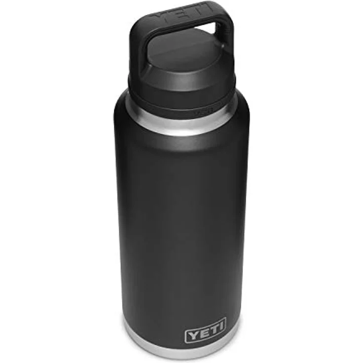 YETI Rambler 1,3 l Flasche vakuumisoliert, Edelstahl mit Chug Cap, Schwarz – Bild 3
