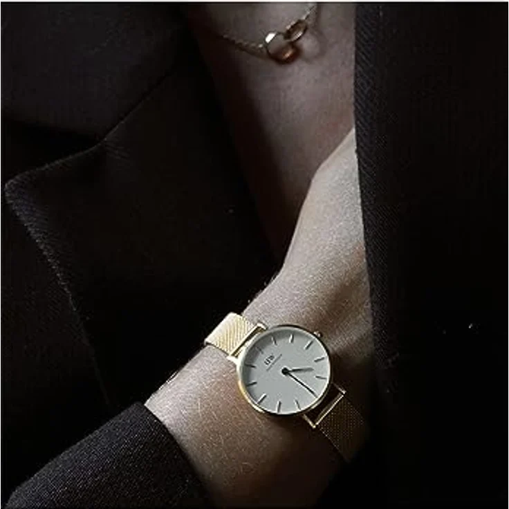 Daniel Wellington Petite Uhr 32mm Double Plated Stainless Steel (316L) Gold – Bild 2