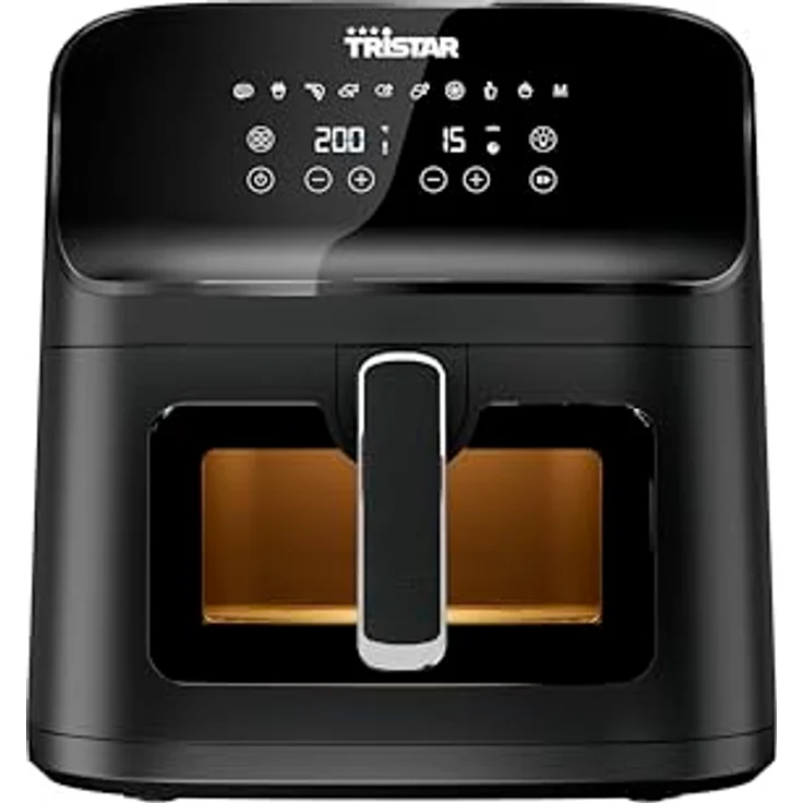Tristar Heißluftfritteuse FR-9039, 1700 W, 7,5 l, digitales Display, Sichtfenster, fettfreies Kochen – Bild 1