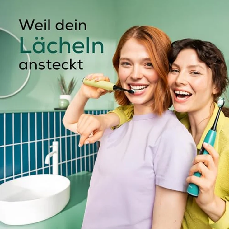 Beurer SC 50 Green Planet Ocean Breeze, Schallzahnbürste mit 5 Reinigungsprogrammen, integriertem Andrucksensor und LCD-Display, umweltfreundliches Design – Bild 7