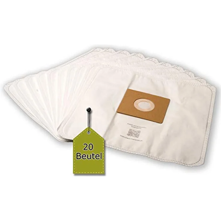 eVendix Staubsaugerbeutel für Beko VCC 61605 AF, 20 Stk. Microvlies mit 2 Mikro-Filtern, hohe Filtration und Saugkraft