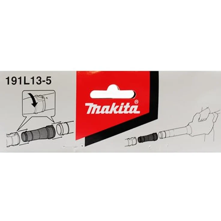 Makita 191L13-5 Verbindungsrohr 80-72, Adapterrohr, kompatibel mit DUB184, schwarz – Bild 3