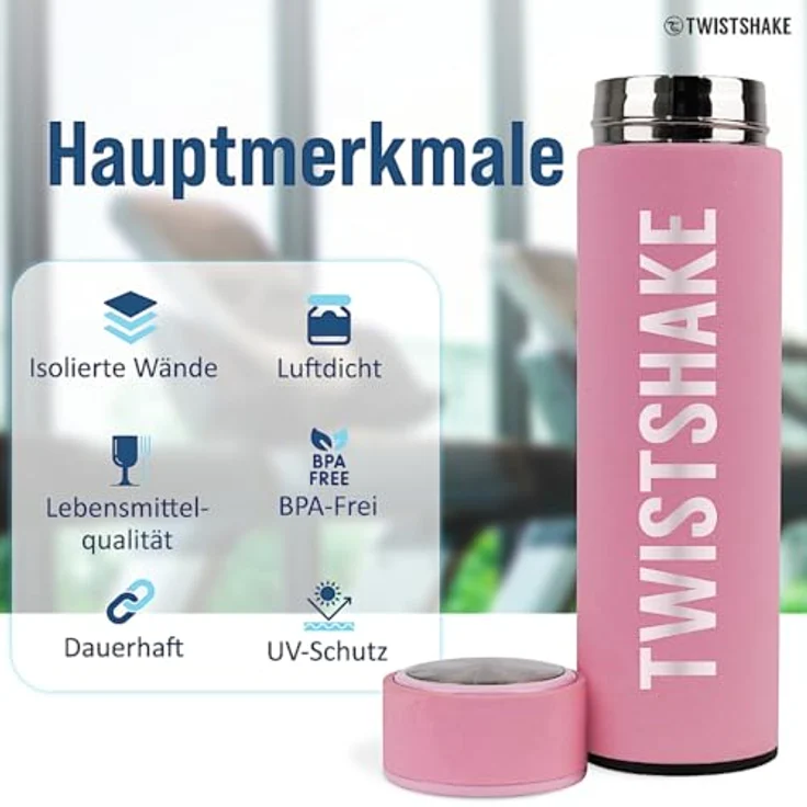 Twistshake Hot or Cold Bottle 420ml (4 Farben) Pastel Blue – Bild 5